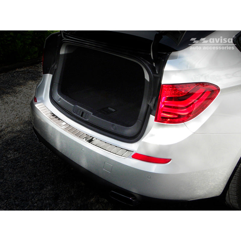 Avisa, Achterbumperbeschermer, Roestvrij staal, past op BMW 5-Series GT (F07) 2009-2013 'Ribs'