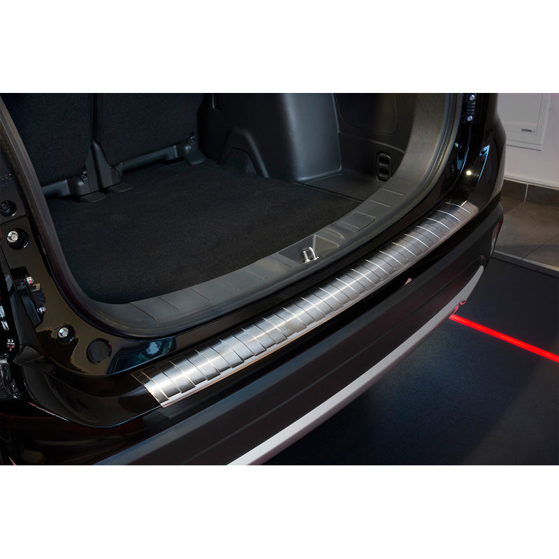 Avisa, Rear bumper protector, Stainless steel, fits Mitsubishi Outlander 2015- 'Ribs'