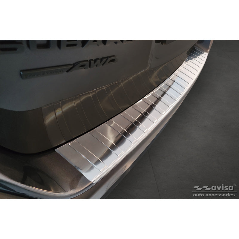 Avisa, Achterbumperbeschermer, roestvrij staal, past op Subaru Outback (BT) 2020- 'Ribs'