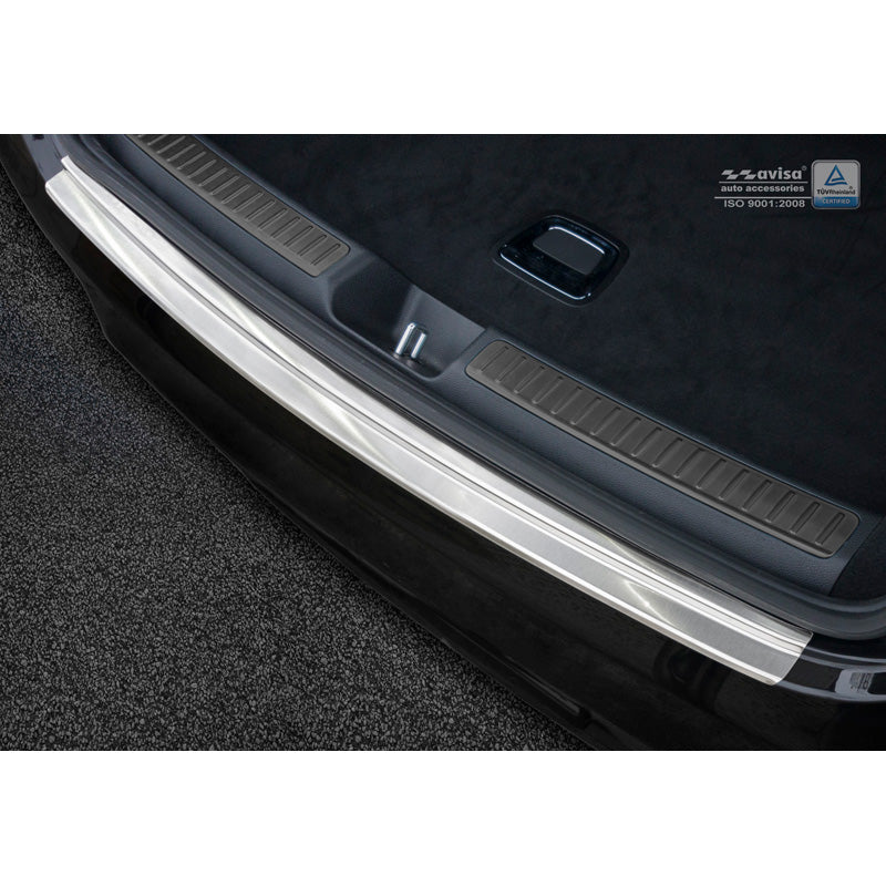 Avisa, Achterbumperbeschermer, roestvrij staal, past op Mercedes GLC Coupe 2016-2022  'Ribs'