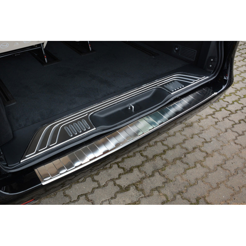 Avisa, protection de pare-chocs arrière, acier inoxydable, compatible avec Mercedes Vito & V-Class 2014-2019 & restylage 2019- 'Ribs'