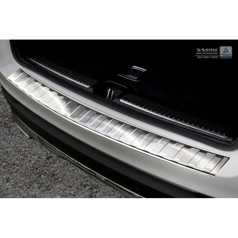 Avisa, Rear bumper protector, Stainless steel, fits Mercedes GLC 2015-2019 & FL 2019- 'Ribs'