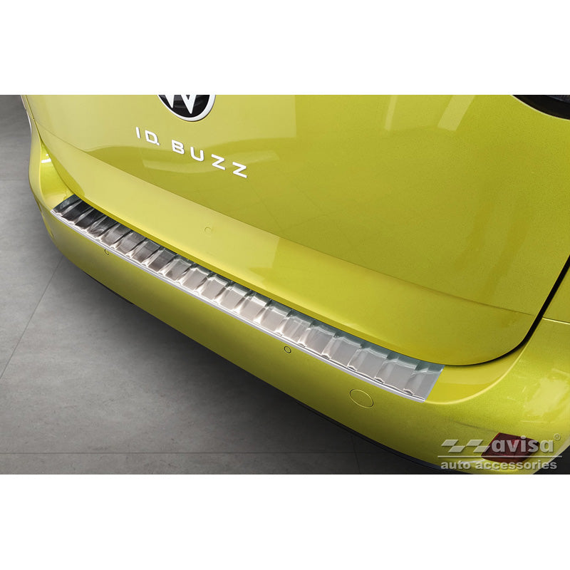 Avisa, Rear Bumper Protector, Stainless Steel, fits Volkswagen ID.Buzz + Cargo 2022- 'Ribs'