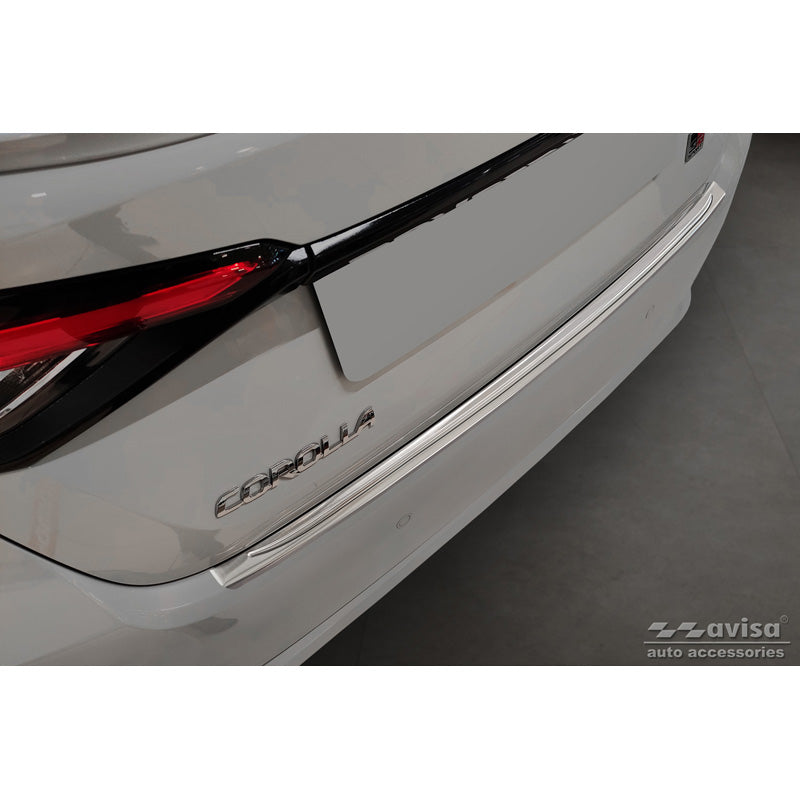 Avisa, Rear Bumper Protector, Stainless Steel, fits Toyota Corolla XII Sedan 2019-