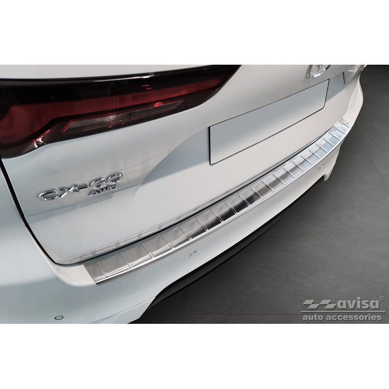 Avisa, Rear Bumper Protector, Stainless Steel, Fits Mazda CX-60 (KH) 2022- 'Ribs'