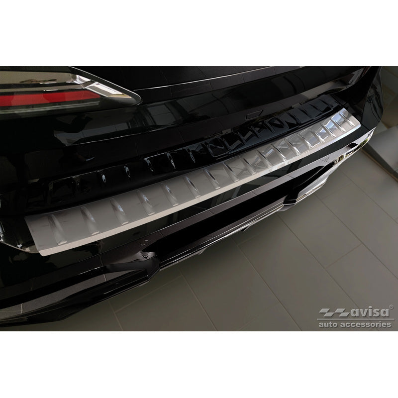Avisa, protection de pare-chocs arrière, acier inoxydable, convient à BMW 7-Series (G70) 2023- avec M-Pakage 'Ribs'