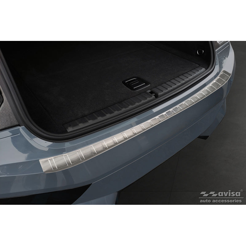 Avisa, Rear Bumper Protector, Stainless Steel, Fits BMW iX (I20) 2021- 'Ribs'