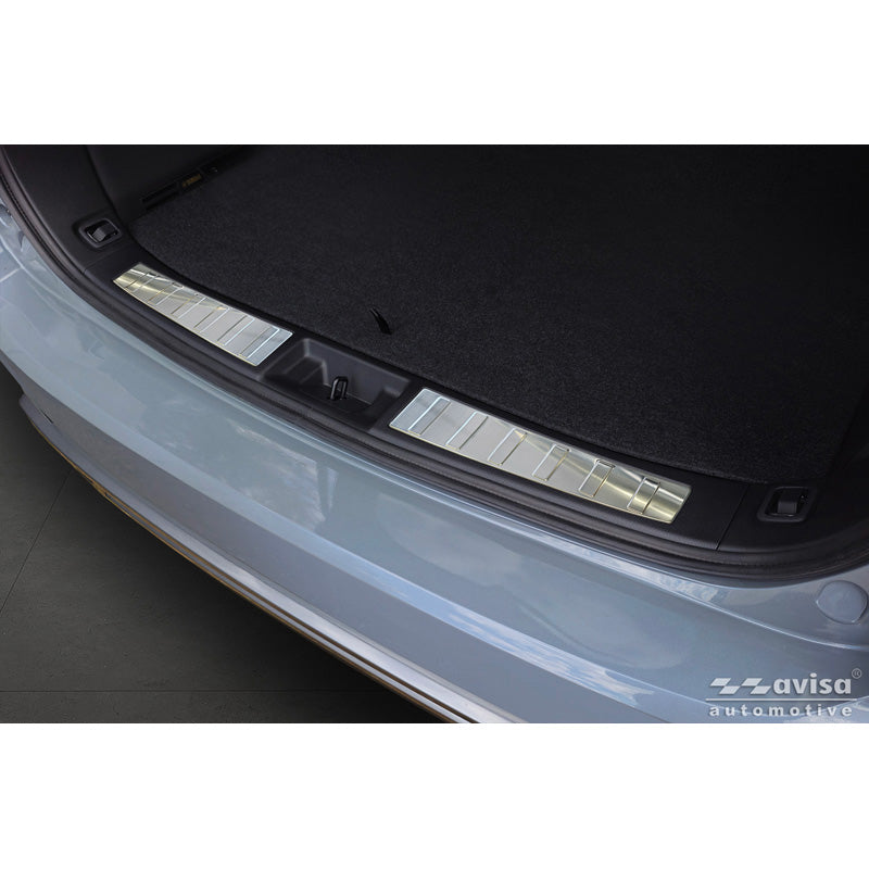 Avisa, protection de pare-chocs arrière, acier inoxydable, convient pour Mitsubishi Outlander IV Facelift (2025-), 'Ribs'