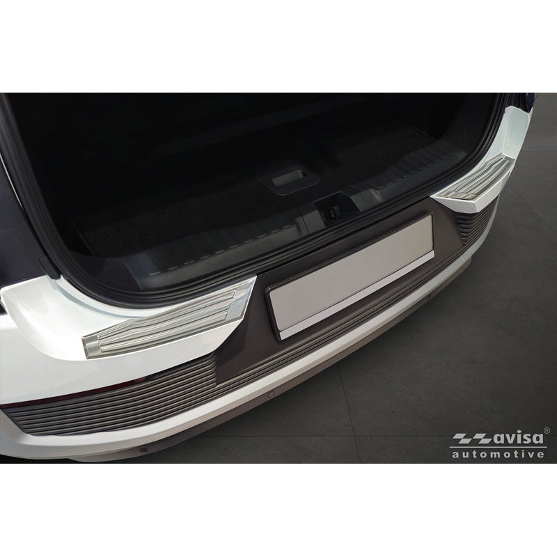 Avisa, Protection de pare-chocs arrière, Acier inoxydable, Compatible avec Ford Explorer EV 2024, 'Ribs'
