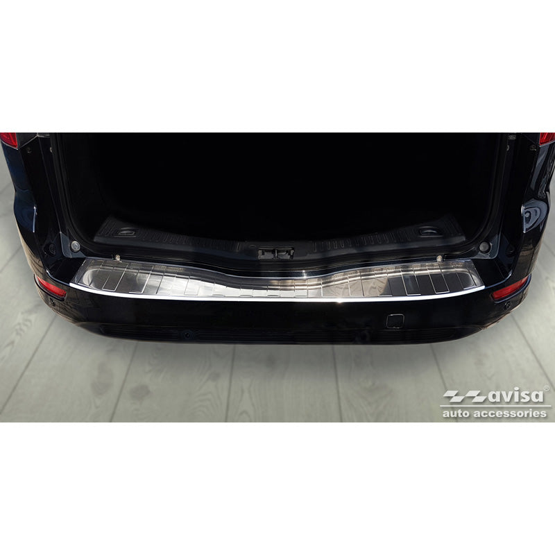 Avisa, Rear bumper protector, stainless steel, fits Ford Mondeo Wagon FL 2010-2014 'Ribs'