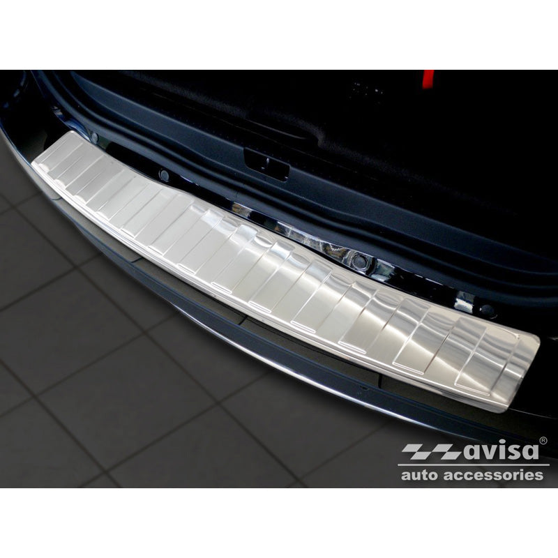Avisa, Rear bumper protector, stainless steel, fits Renault Grand Scenic 2009-2013 & FL 2013-2016 'Ribs'