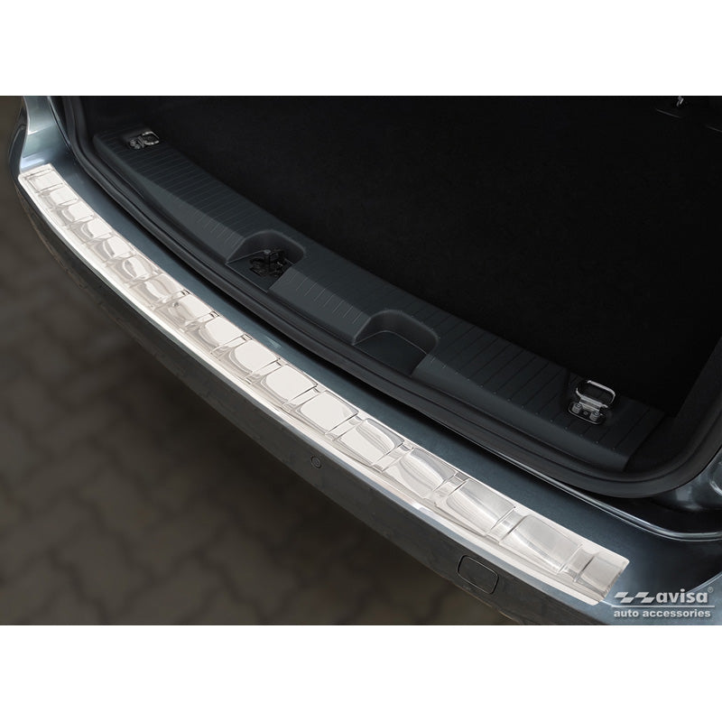 Avisa, Rear bumper protector, stainless steel, fits Volkswagen Caddy V 2020- 'Ribs'
