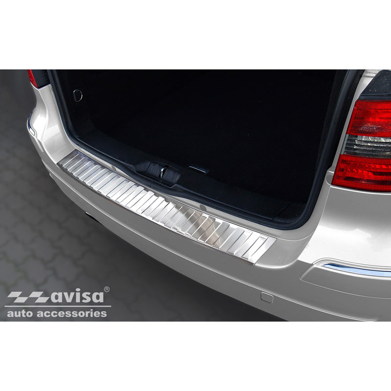 Avisa, Rear bumper protector, stainless steel, fits Mercedes B-Class W245 2005-2008 'Ribs'