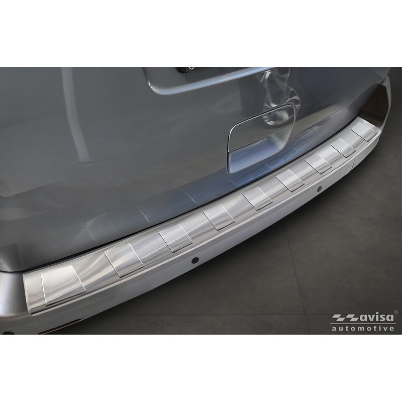 Avisa, Achterbumperbeschermer, Roestvrij staal, langere versie, past op Citroën Spacetourer & Jumpy (2016-)/Peugeot Traveller & Expert (2016-)/Toyota Proace Verso (2016-)/Opel Vivaro & Zafira Life (2019-)