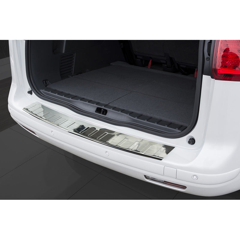 Avisa, protection de pare-chocs arrière, acier inoxydable, convient à Peugeot 5008 2009-2016 'Nervures'