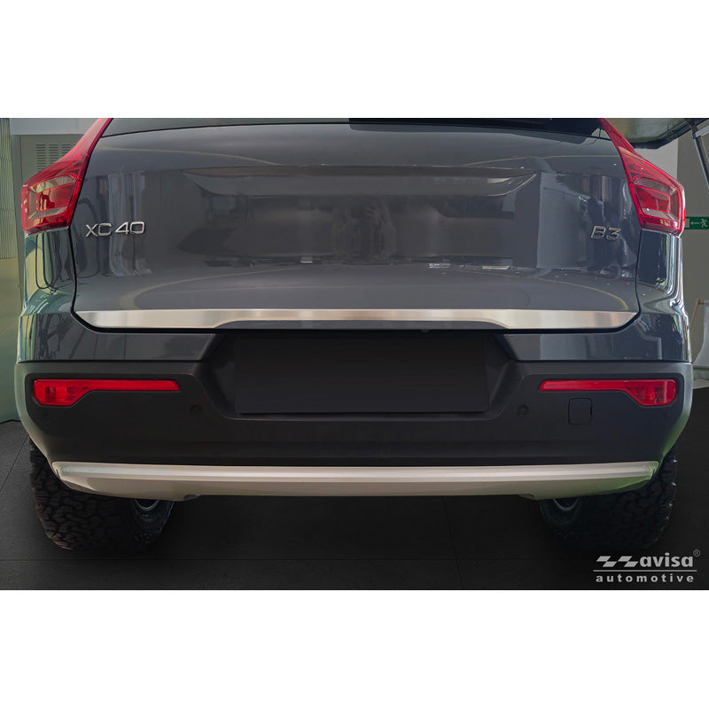 Avisa, habillage de hayon, acier inoxydable brossé, compatible avec Volvo XC40 (536) (2017-)