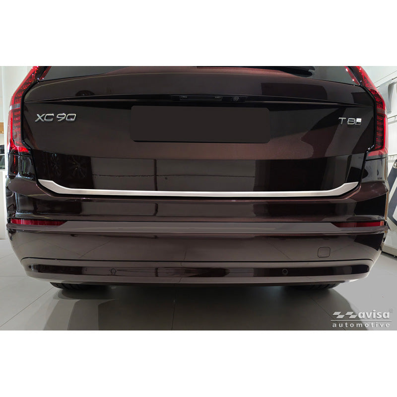 Avisa, habillage de hayon, acier inoxydable brossé, compatible avec Volvo XC90 II (2015-2019), Facelift (2019-2024) & Facelift (2024-)