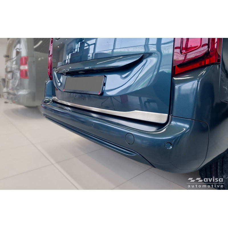 Avisa, Achterklepbeschermer, Geborsteld roestvrij staal, past op Toyota Proace City Verso (2019-2024) & Facelift (2024-)