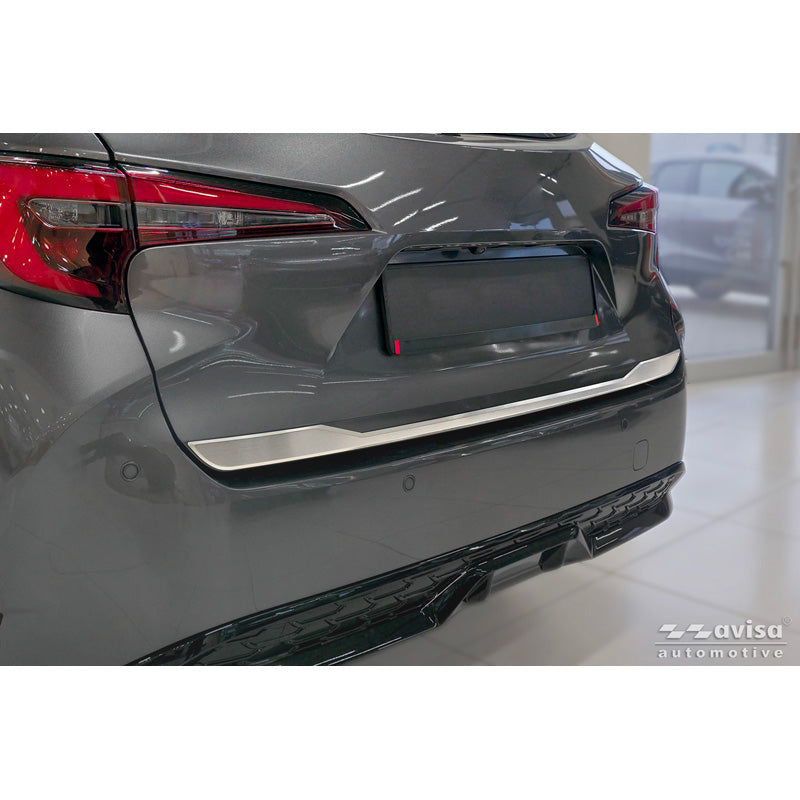 Avisa, Achterklepafdekking, Geborsteld roestvrij staal, past op Toyota Corolla Touring Sports (E21) (2019-)