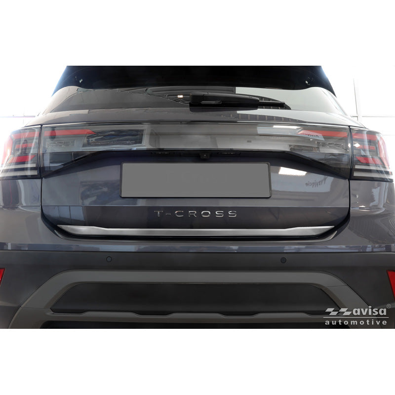 Avisa, Tailgate Trim, Brushed Stainless Steel, Fits Volkswagen T-Cross (2019-2024) & Facelift (2024-)