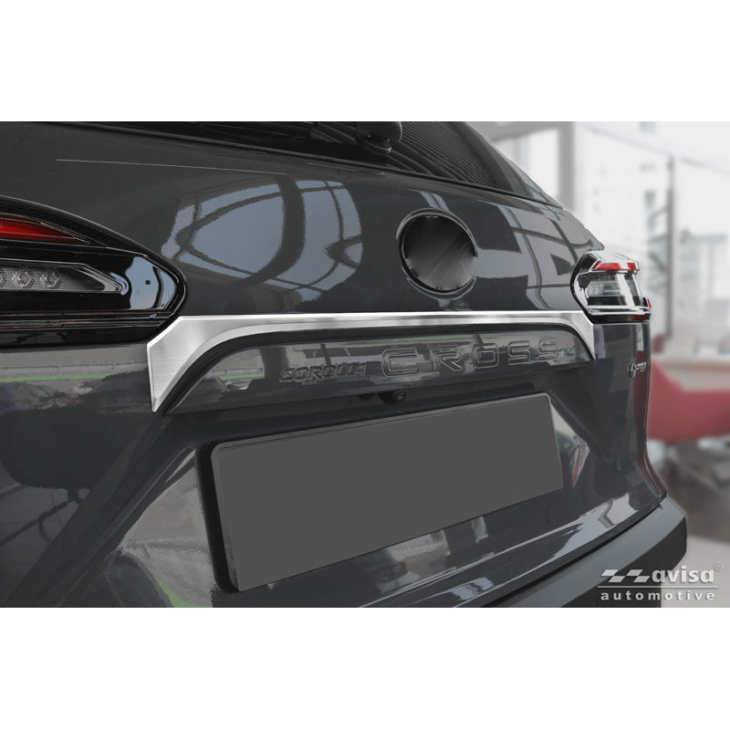 Avisa, Garniture de hayon, acier inoxydable brossé, compatible avec Toyota Corolla Cross (2020-2025) & Facelift (2025-)