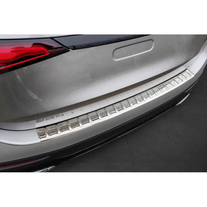Avisa, Rear bumper protector, polished, stainless steel, fits Mercedes GLC II (X254) 2022- 'Ribs'