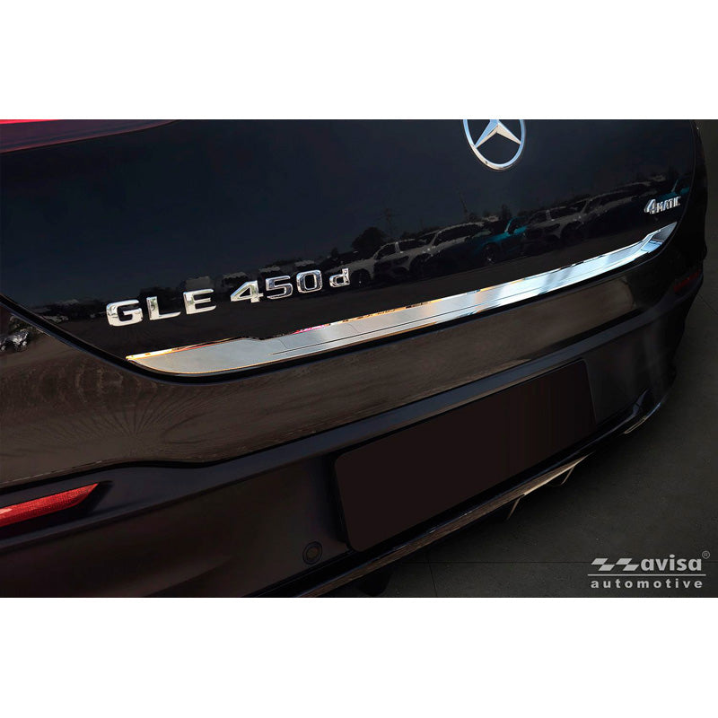 Avisa, Protecteur de pare-chocs arrière, acier inoxydable, compatible avec Mercedes GLE Coupe (C167) (2019-2023) & Facelift (2023-)