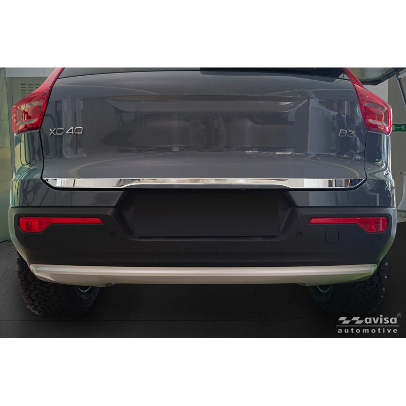 Avisa, Protection chromée de hayon, acier inoxydable, compatible avec Volvo XC40 (536) (2017-)