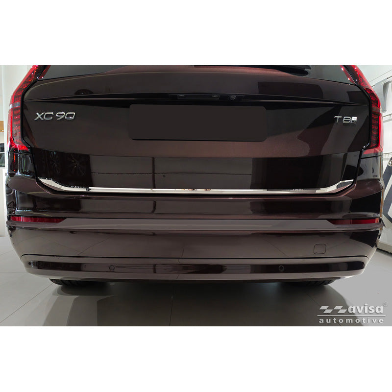 Avisa, Protection de hayon, acier inoxydable chromé, compatible avec Volvo XC90 II (2015-2019), Facelift (2019-2024) & Facelift (2024-)