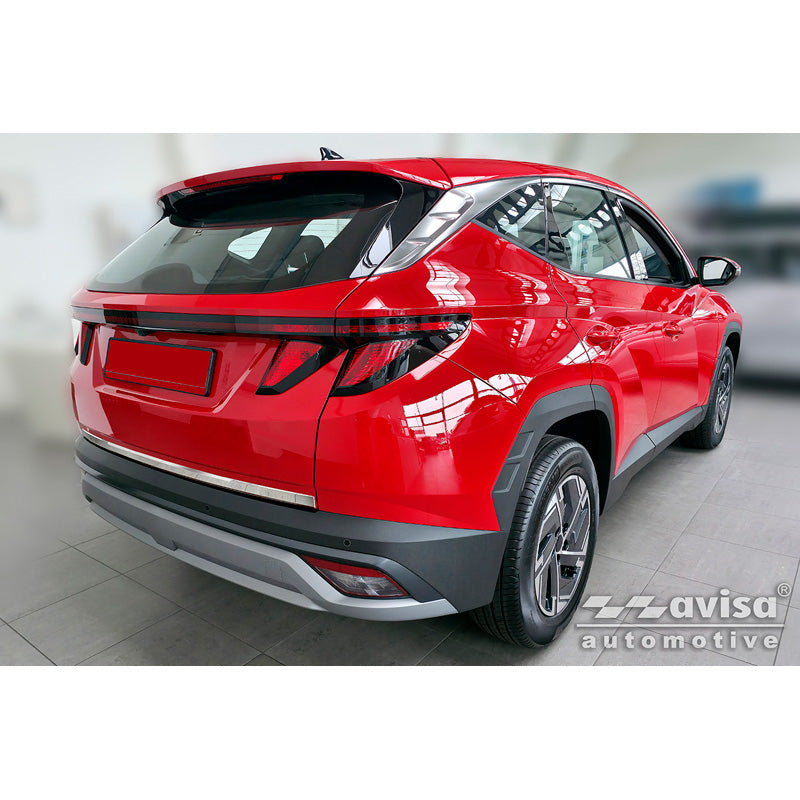 Avisa, Trunk lid chrome trim, Stainless steel, fits Hyundai Tucson IV (2020-2024) & Facelift (2024-)