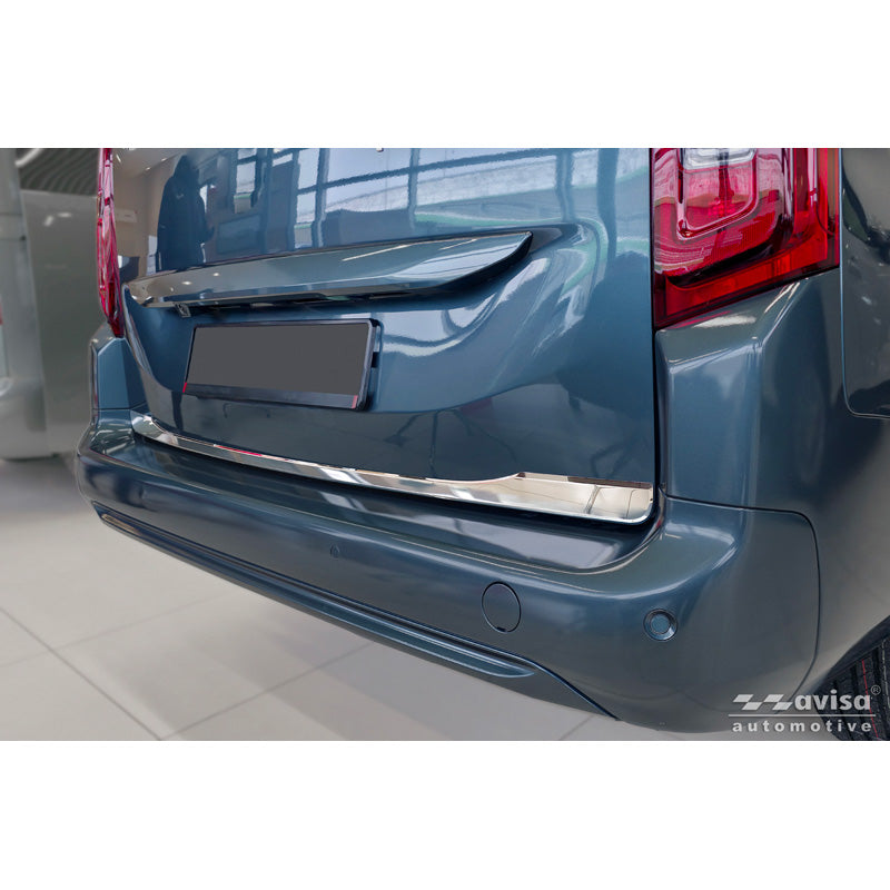 Avisa, chroom achterklepbekleding, roestvrij staal, past op Toyota Proace City Verso (2019-2024) & Facelift (2024-)