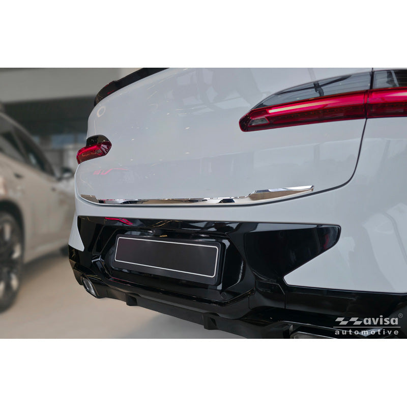 Avisa, Chrome trunk lid strip, stainless steel, fits BMW X4 II (G02) M-Sport Facelift (2021-)