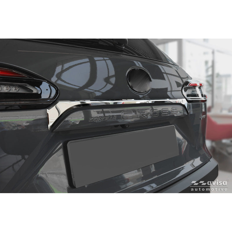Avisa, Chrome rear trim, stainless steel, fits Toyota Corolla Cross (2020-2025) & Facelift (2025-)