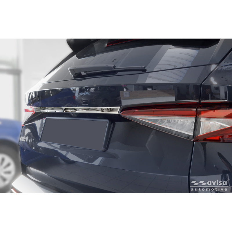 Avisa, baguette de hayon, chrome acier inoxydable, convient pour Skoda Elroq (2025-)