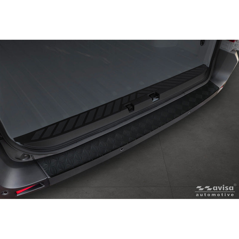 Avisa, Rear Bumper Protector, Matte Black Aluminum, fits Renault Master IV (2024-)
