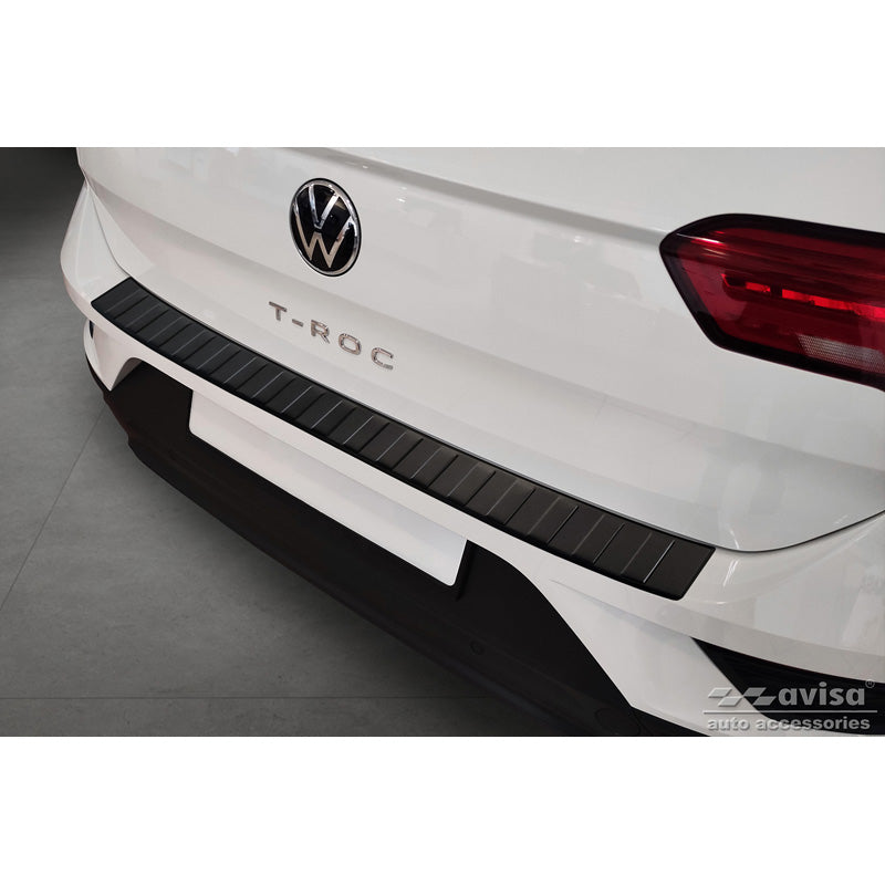 Avisa, Rear Bumper Protector, Matte Black, Stainless Steel, Fits Volkswagen T-Roc 2017-2022 & Facelift 2022- incl. Cabrio 'Ribs'
