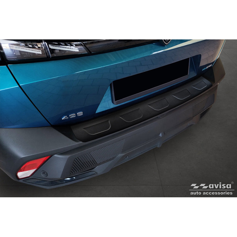 Avisa, Rear Bumper Protector, Matte Black, Stainless Steel,  Fits Peugeot 408 II Fastback 2023-