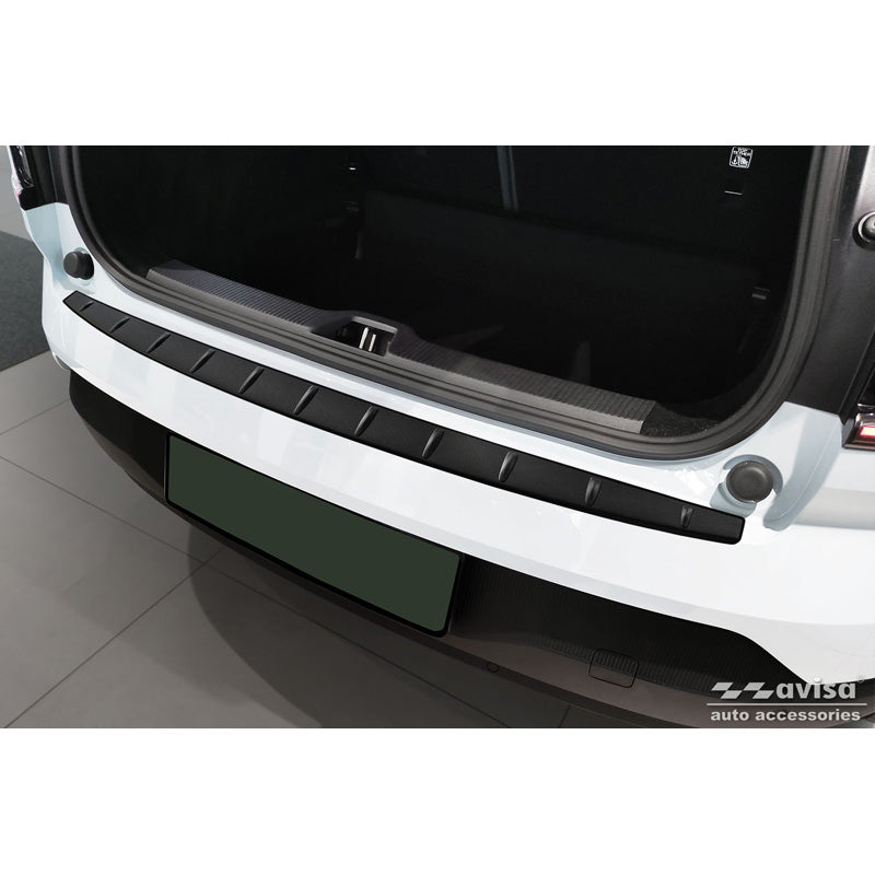 Avisa, Rear Bumper Protector, Matte Black, Stainless Steel, Fits Volvo EX30 2023- 'Ribs'
