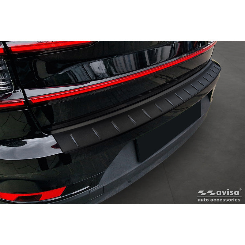 Avisa, Rear Bumper Protector, Matte Black, Stainless Steel, Fits Polestar 2 2019-2023 & Facelift 2023- 'Ribs'