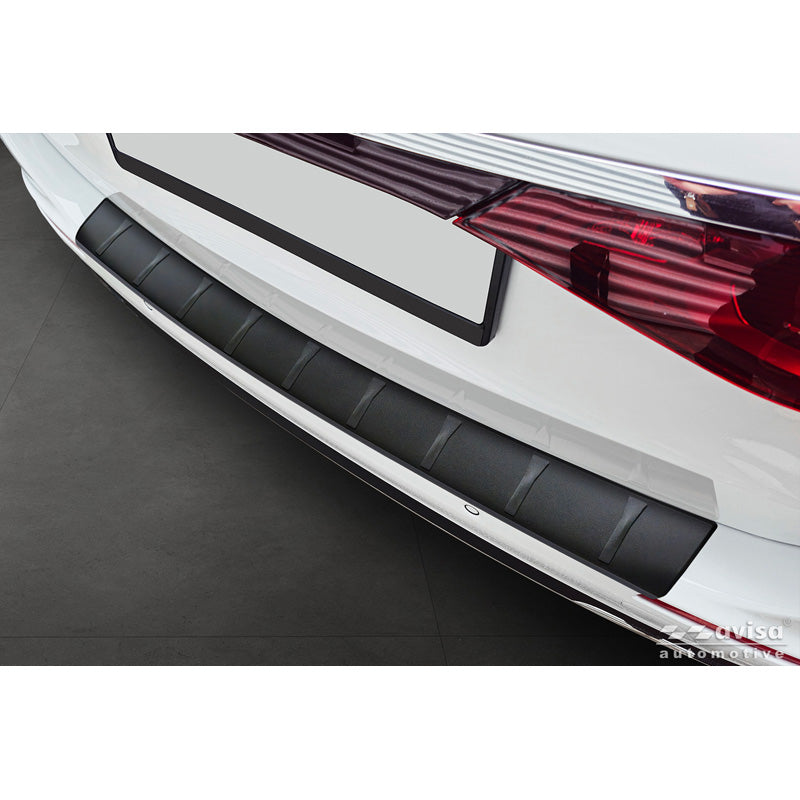 Avisa, Rear Bumper Protector, Matte Black Stainless Steel, Fits Mercedes E-Class (S214) Estate 2023-, 'Ribs'