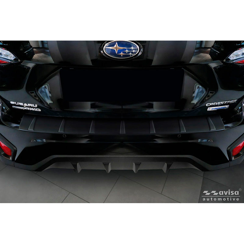 Avisa, Rear bumper protector, matte black stainless steel, fits Subaru Crosstrek III (2023-)