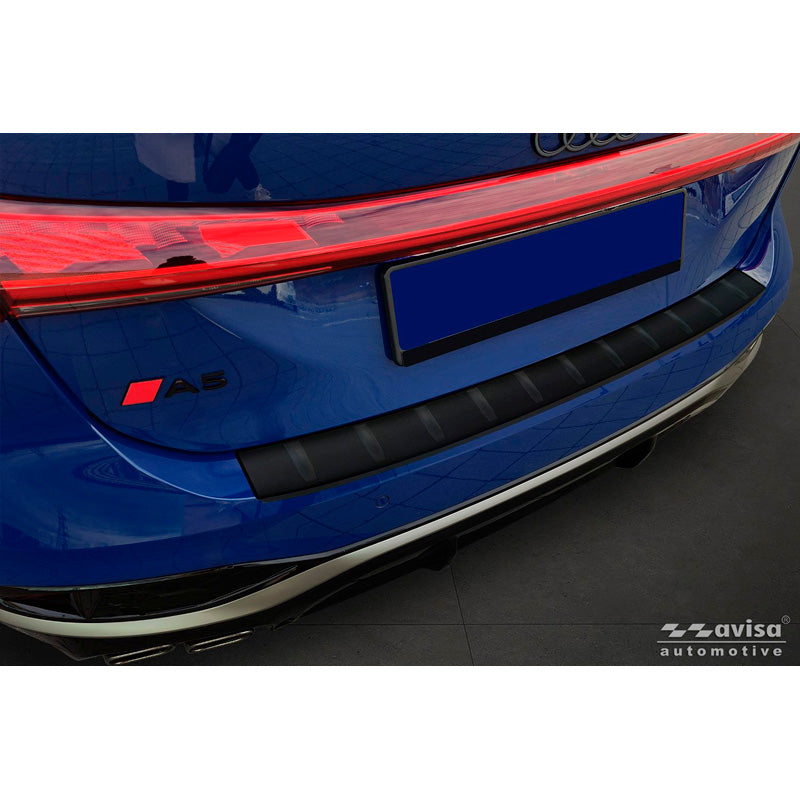 Avisa, Protecteur de pare-chocs arrière, acier inoxydable noir mat, compatible avec Audi A5 Avant (B10) (2024-)