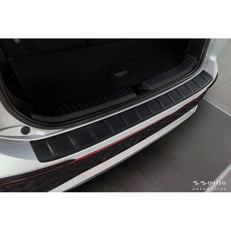 Avisa, Rear bumper protector, stainless steel, matte black, fits Volkswagen Tayron (2024-)