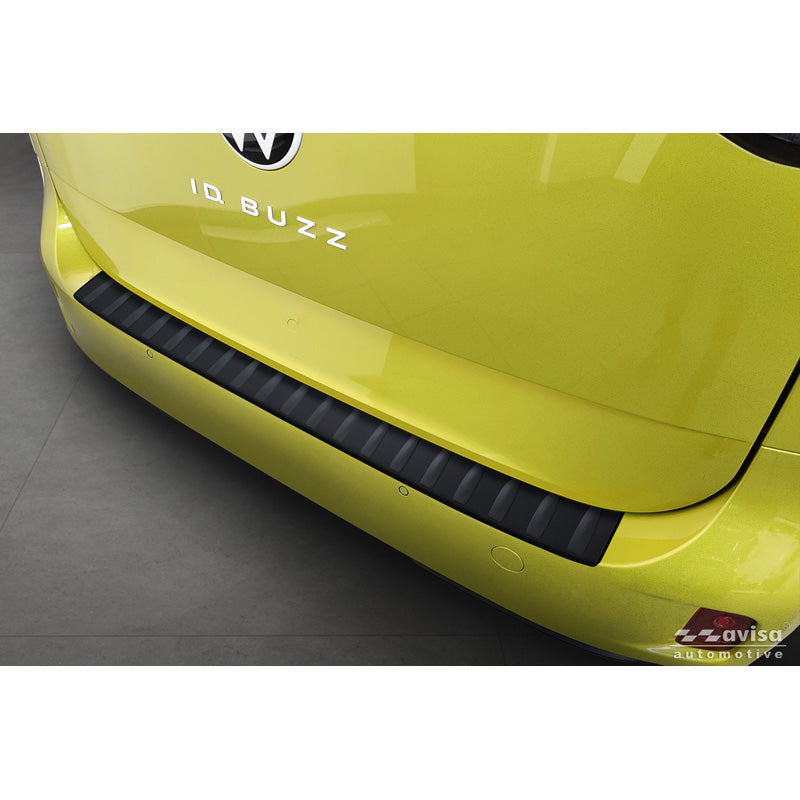 Avisa, Rear Bumper Protector, Matte Black Stainless Steel, fits Volkswagen ID.Buzz + Cargo (2022-)