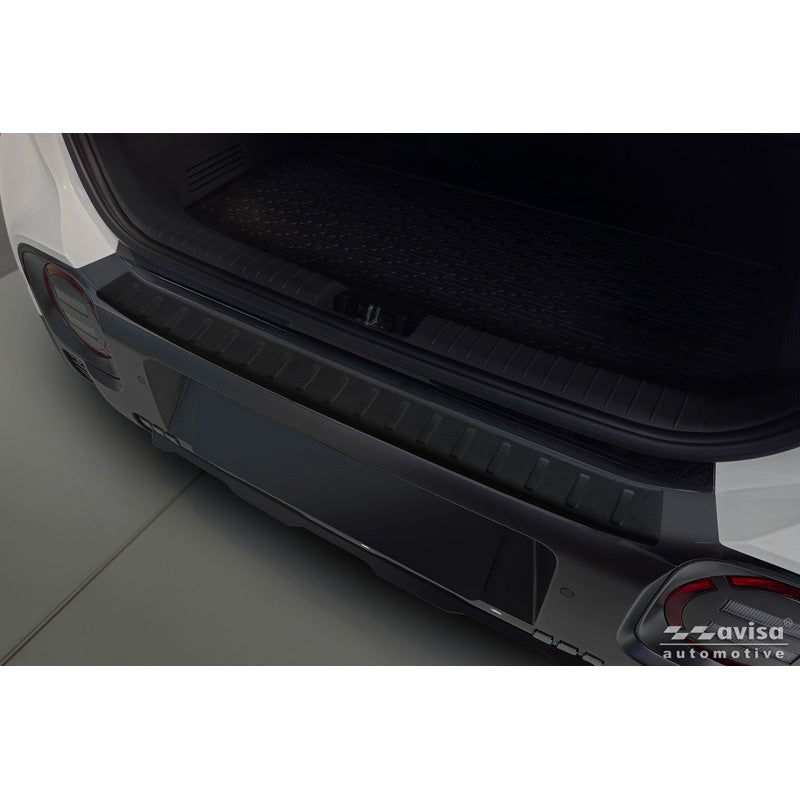 Avisa, protection de pare-chocs arrière, acier inoxydable, noir mat, convient pour Hyundai Inster (2024-)