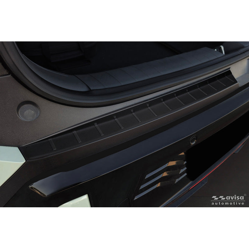 Avisa, Rear Bumper Protector, Matte Black Stainless Steel, 2 pcs, Fits KIA EV3 GT (2024-)