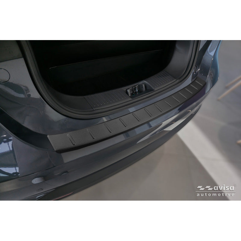 Avisa, Rear bumper protector, Matte black stainless steel, Fits Leapmotor T03 (2024-)