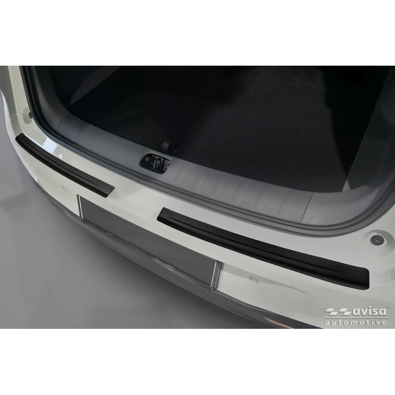 Avisa, Rear bumper protector, matte black stainless steel, 2-piece, Fits Leapmotor B10 (2025-)