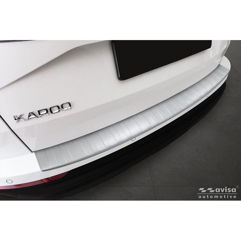 Avisa, Rear bumper protector, stainless steel, Soft Silver, fits Skoda Karoq Facelift (2022-) incl. Sportline