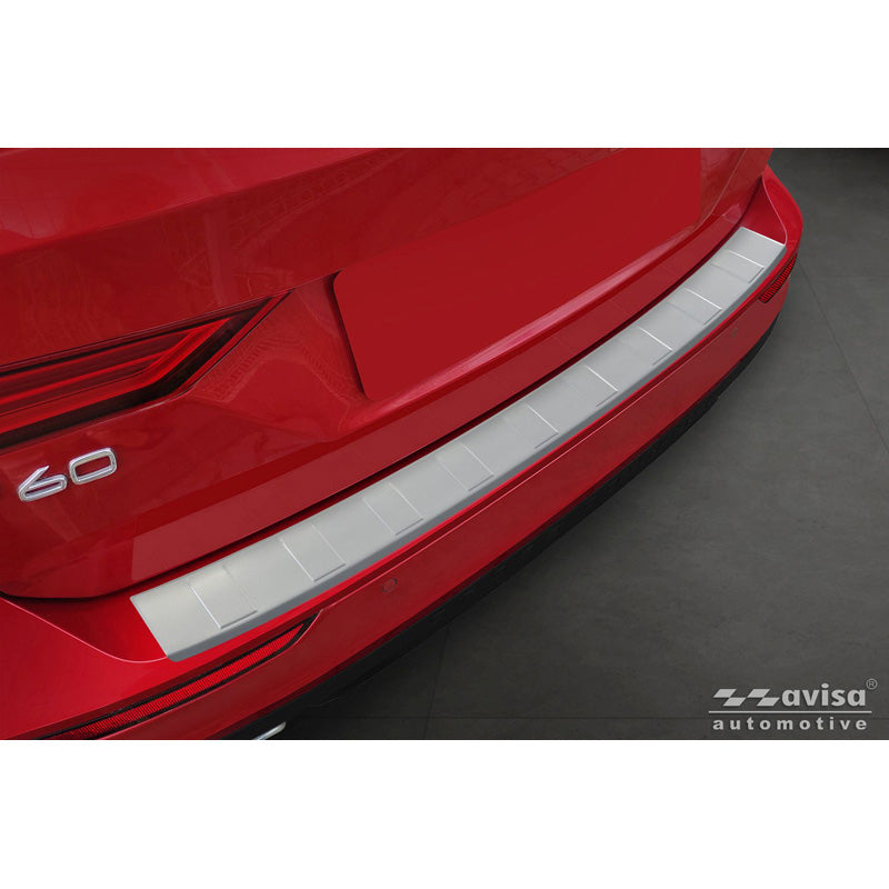 Avisa, Rear bumper protector, stainless steel, Soft Silver, fits Volvo V60 II (2018-) incl. Cross Country & R-Design